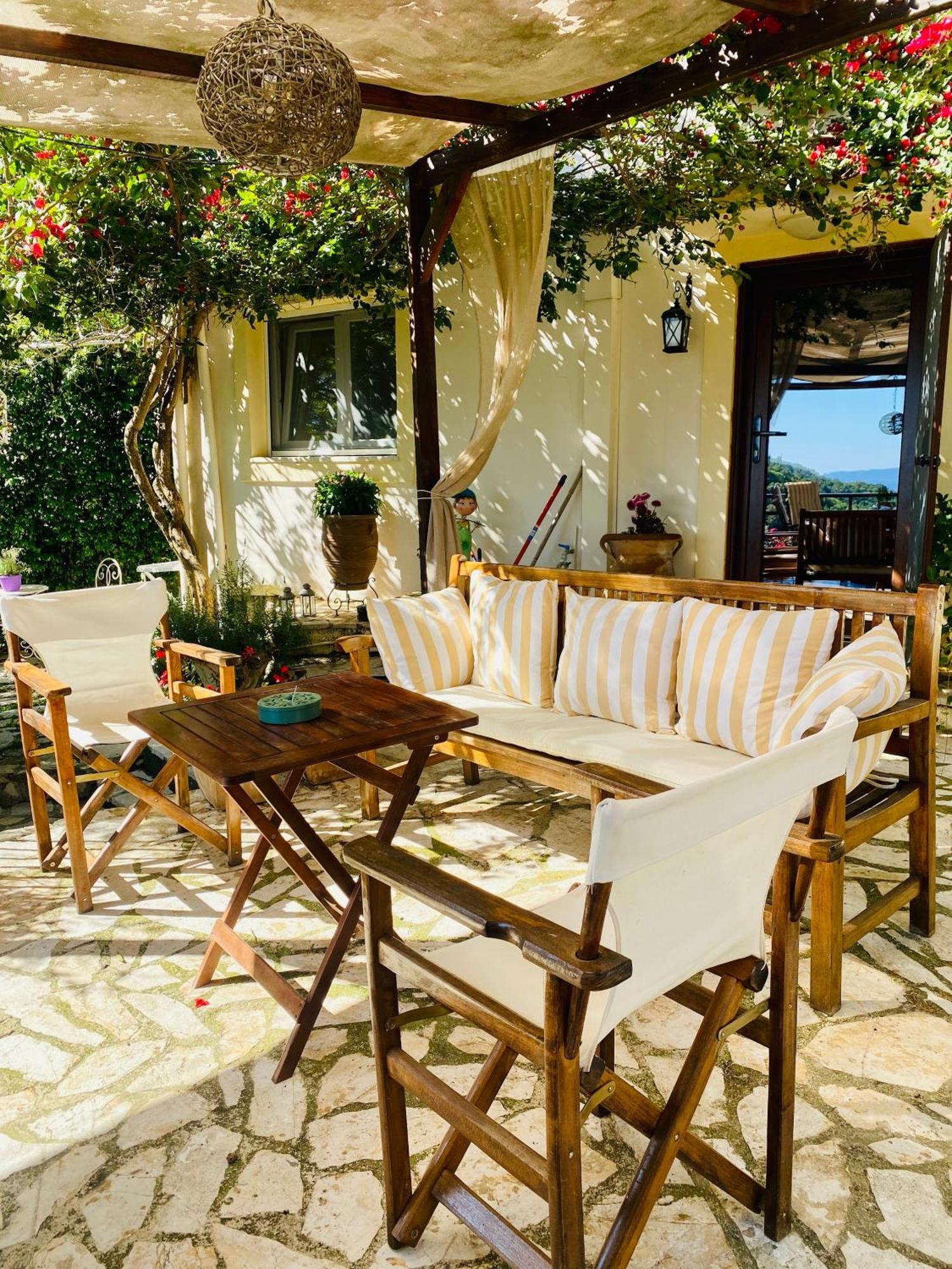 Lorantina Sea View Holiday House In Corfu - Near Barbati Beach Spartylas Exterior photo
